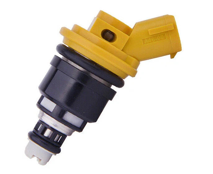 4 x 555cc Yellow Top Side Feed Fuel Injectors for Subaru WRX GC8 (2002-2007)