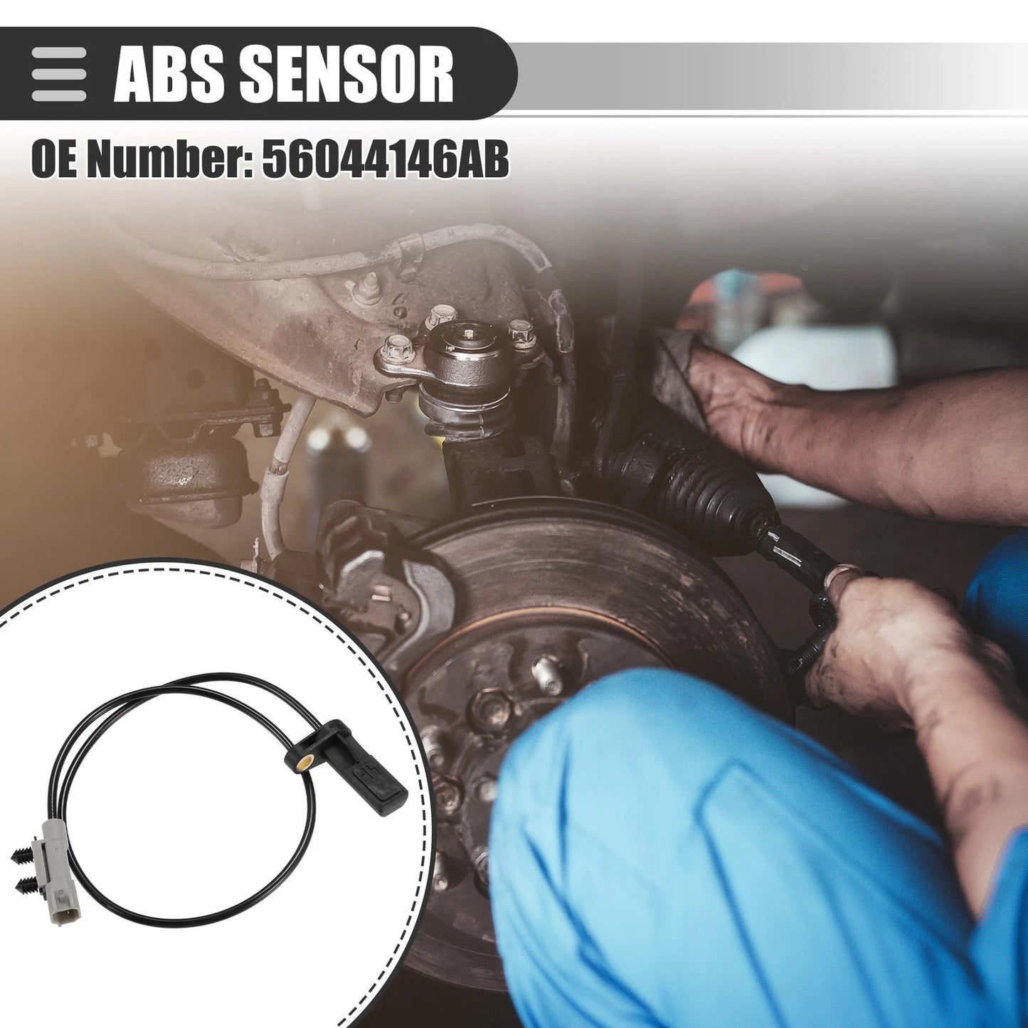 ABS Wheel Speed Sensor Set of 2 for Jeep Grand Cherokee (No. 56044146AB)