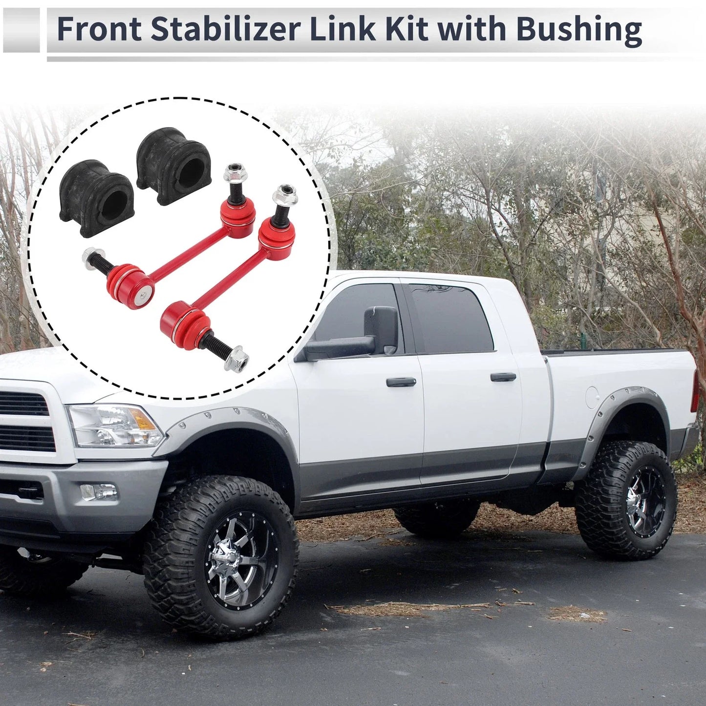 Front Stabilizer Bar Links with 2 x Bushings for Jeep Grand Cherokee (1993-2023)
