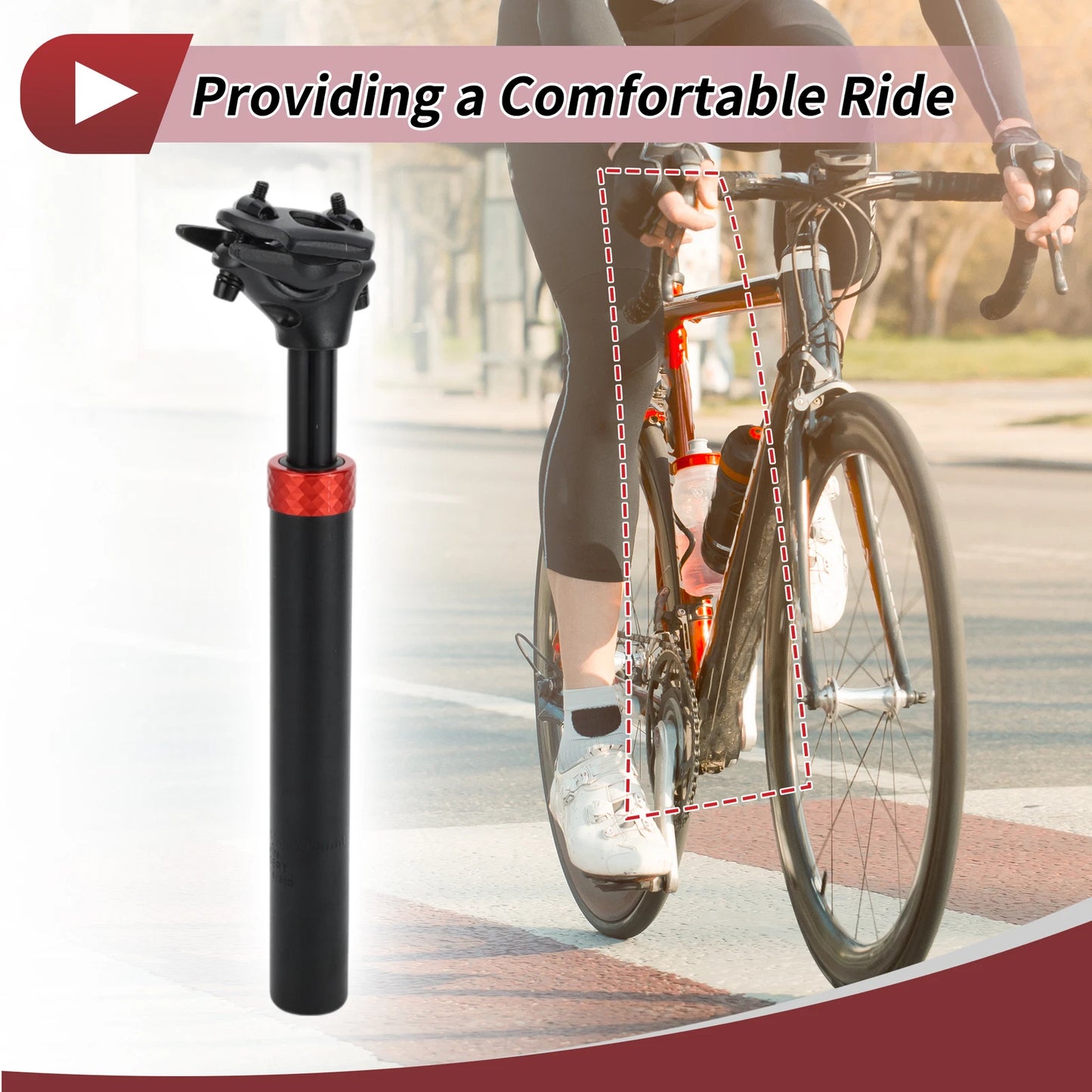 Bike Seat Post 31.6mm for Universal Fit (Suspension Shock Absorber)