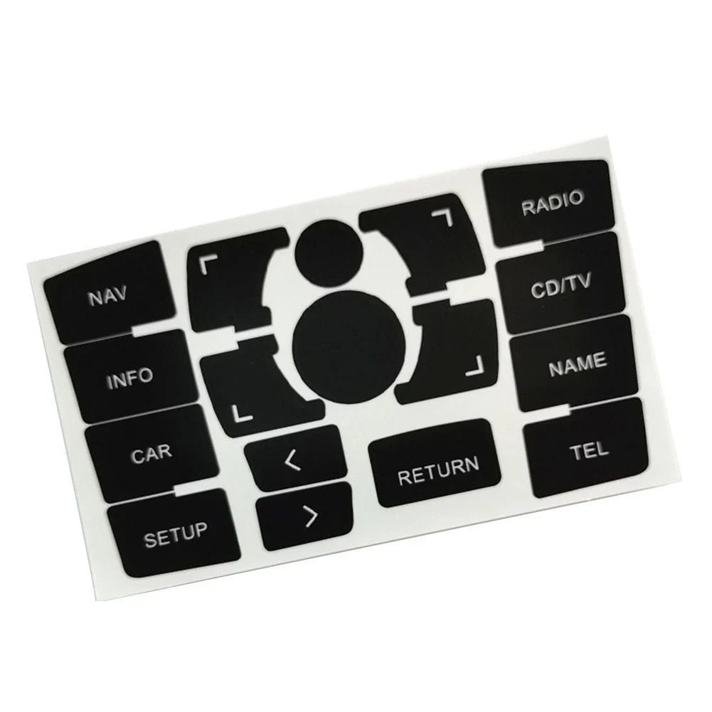 Panel Button for A6 Clima Decals Stickers Black Vinyl