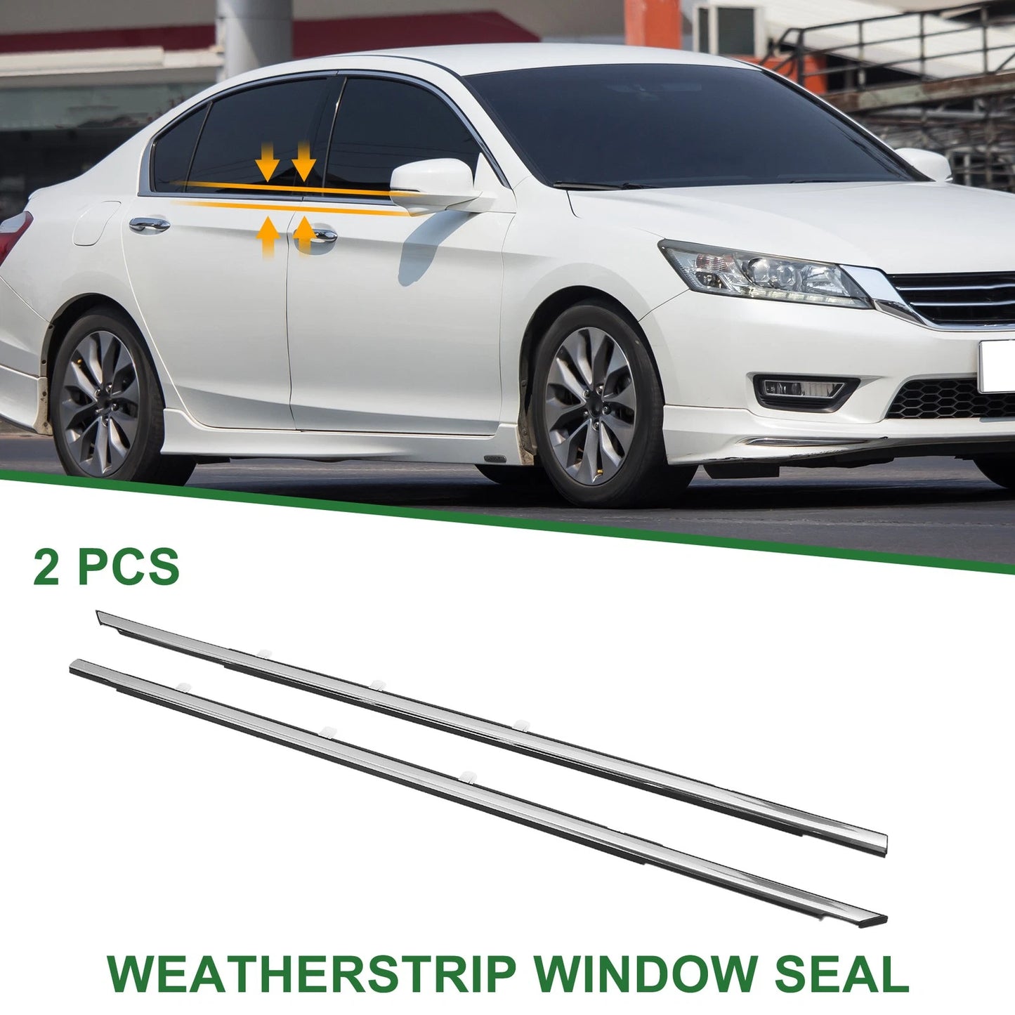 2pcs Weatherstrip Window Seal No. 72450TA0A01 for Honda Accord