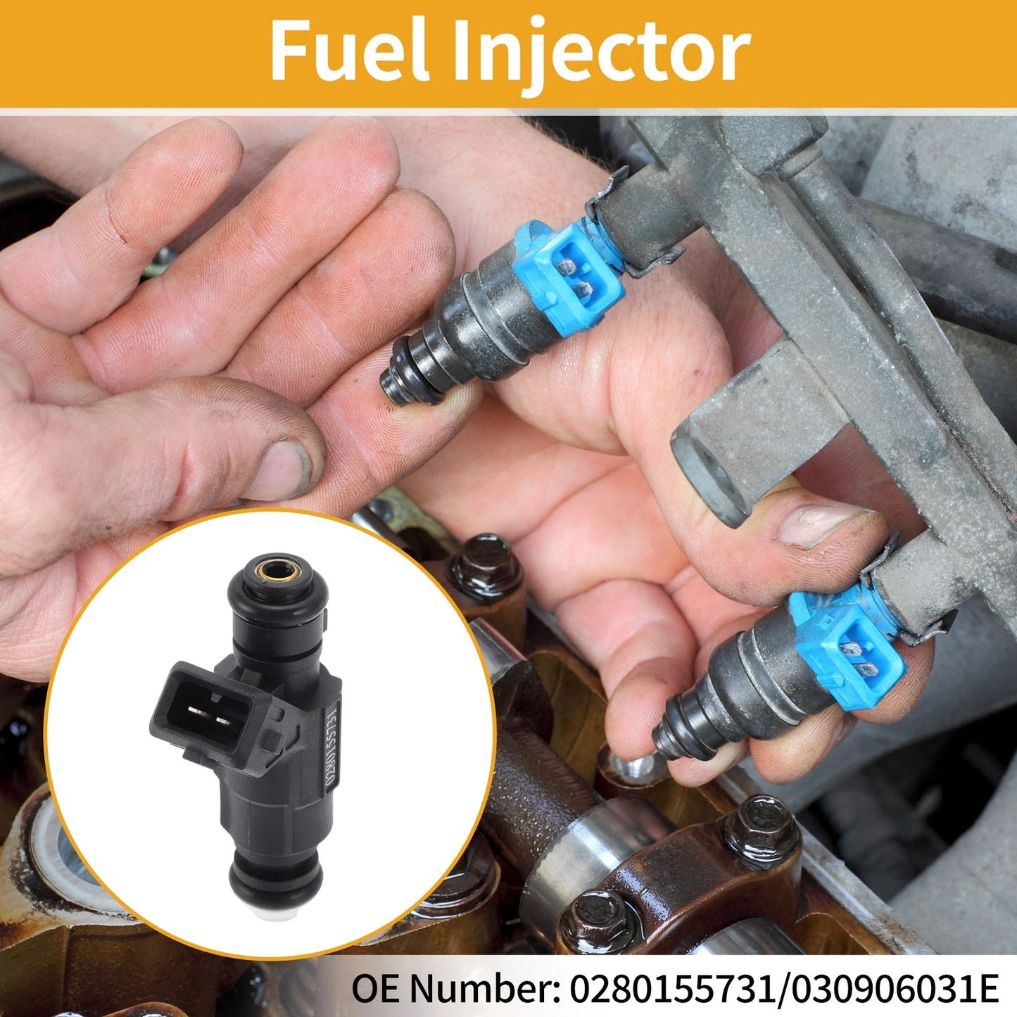 1 Pc Fuel Injector No.0280155731 for Chevrolet Camaro LS1 V8 350 (1998–2002)