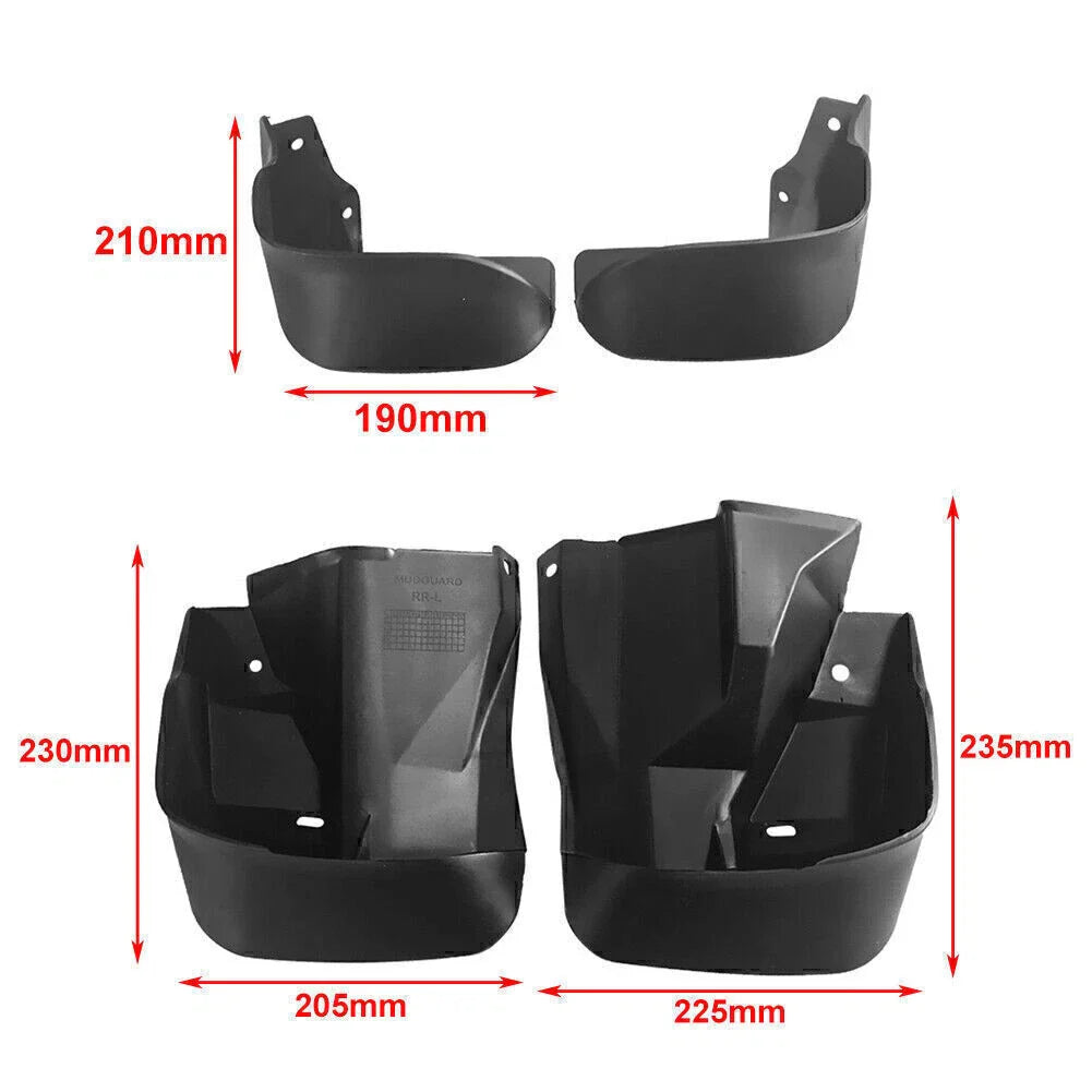 Mud Flaps Splash Guards for Honda Civic 1996-2000 (4PCS)