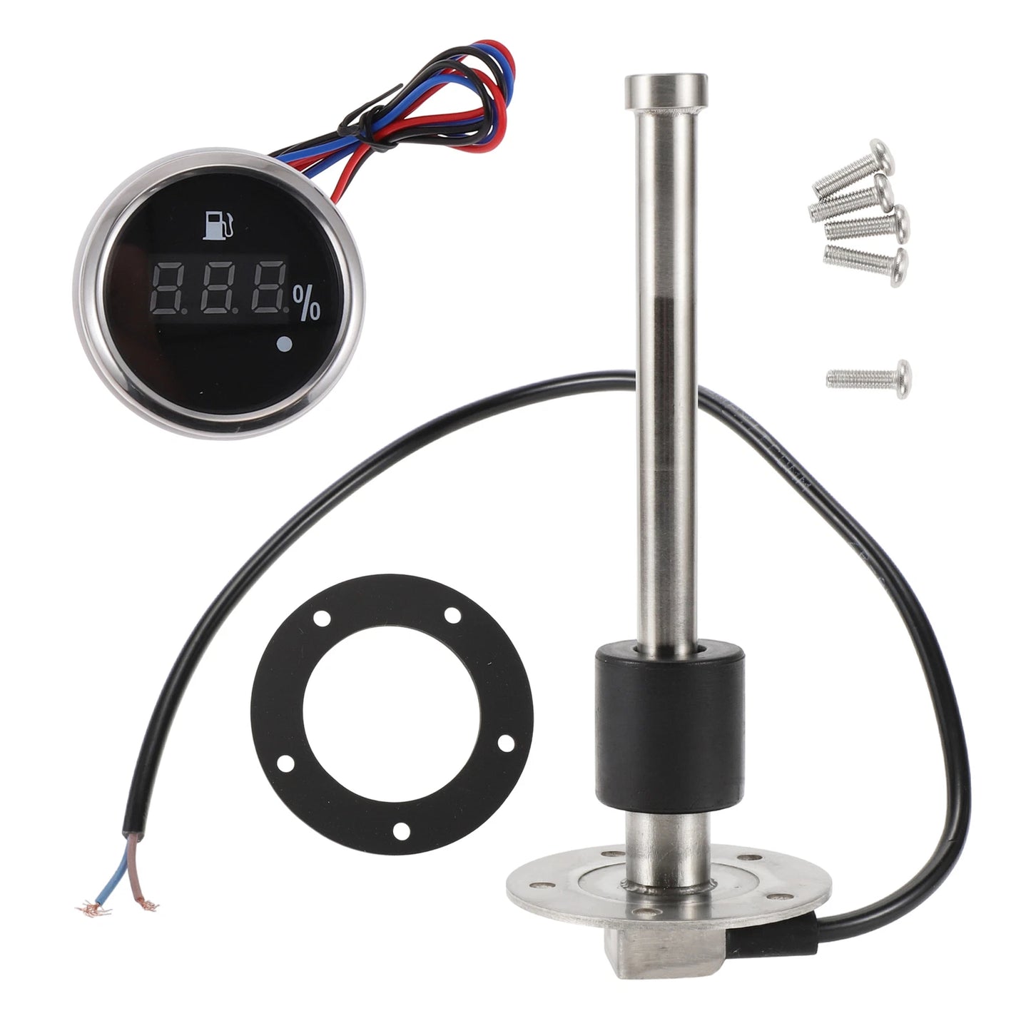 Fuel Sending Unit and Gauge Kit 0-190 Ohm for Boat Car Vehicle