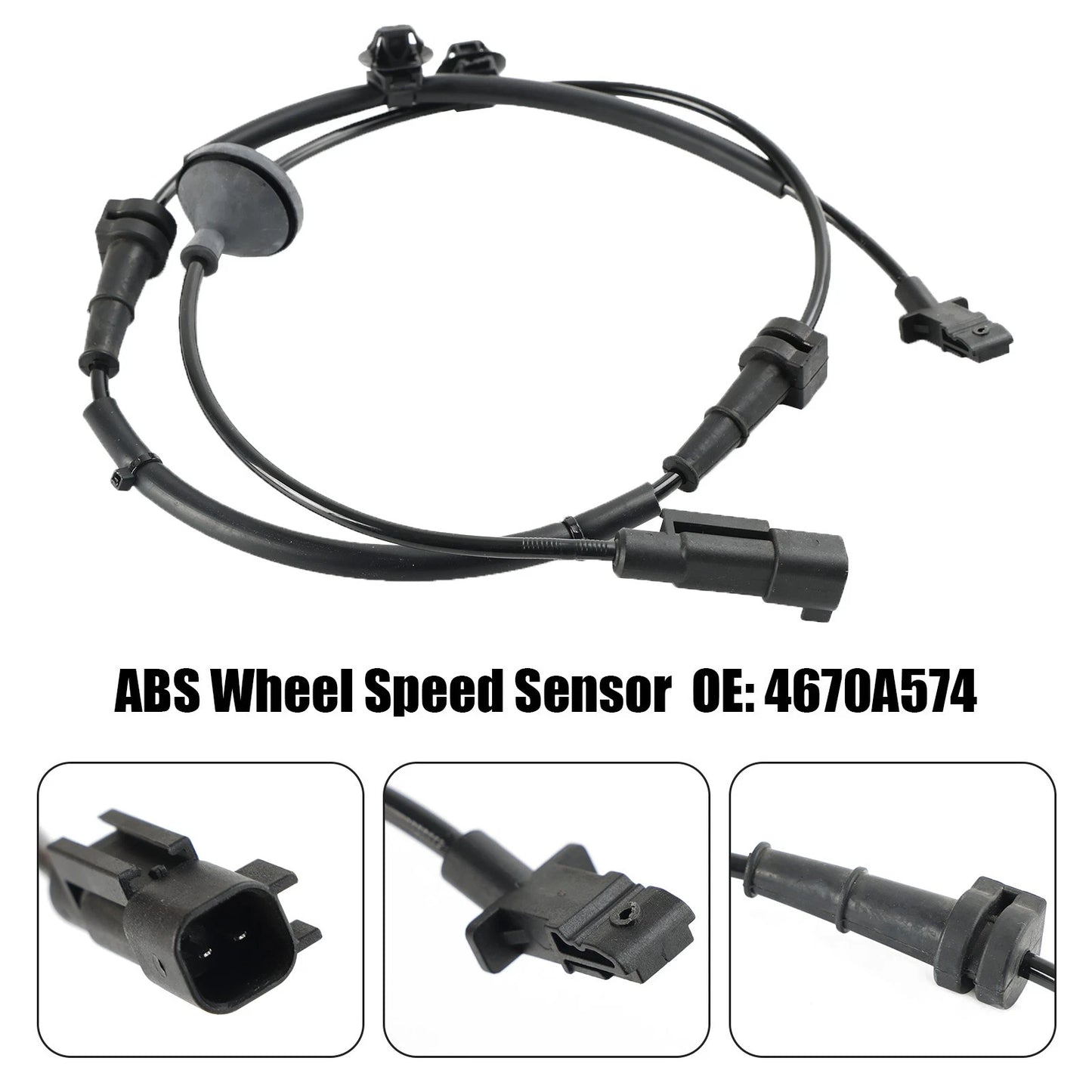 Rear Right ABS Wheel Speed Sensor 4670A574 for Mitsubishi Outlander (2010–On)