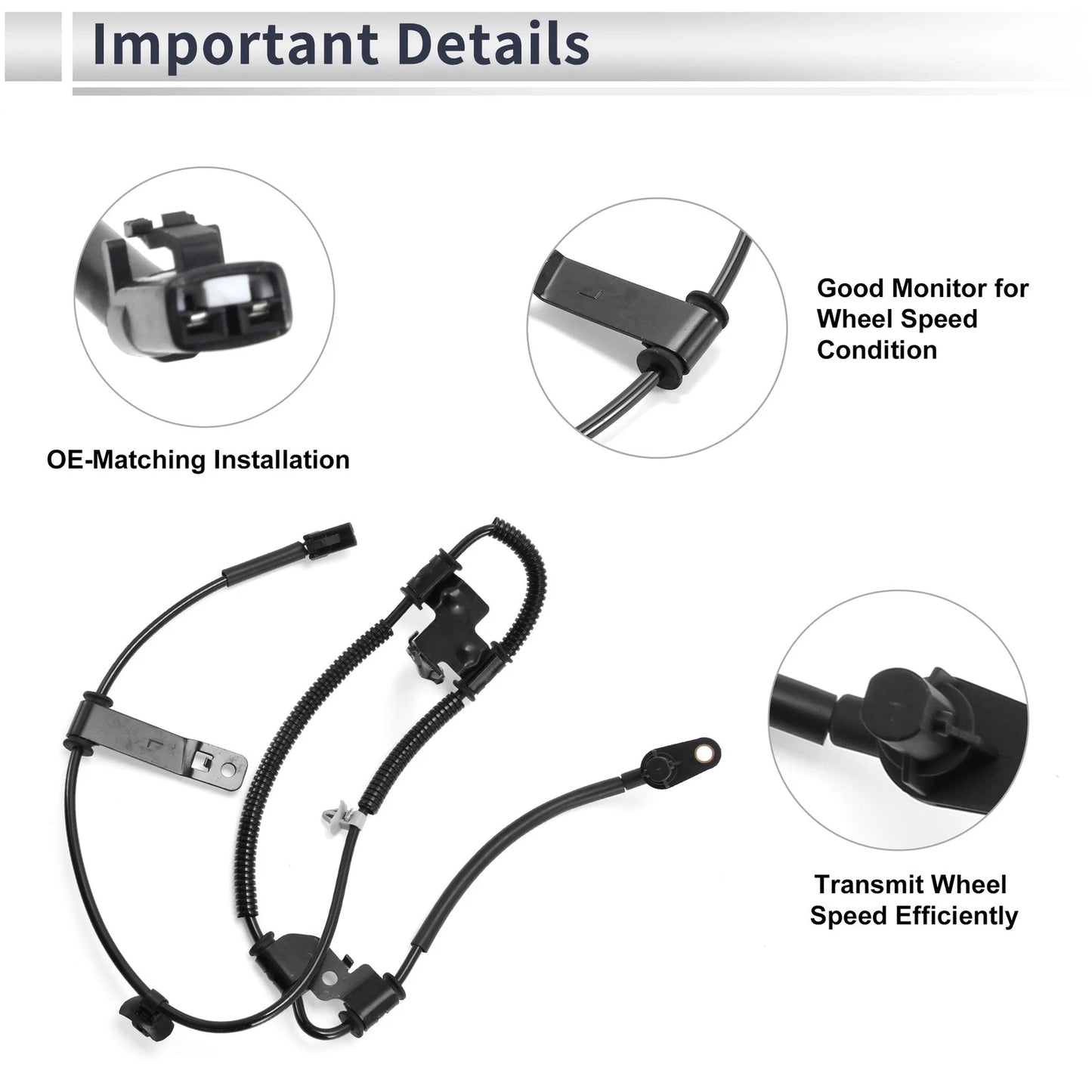 ABS Wheel Speed Sensor No. 956701D000 for Kia Rondo (2007–2010)