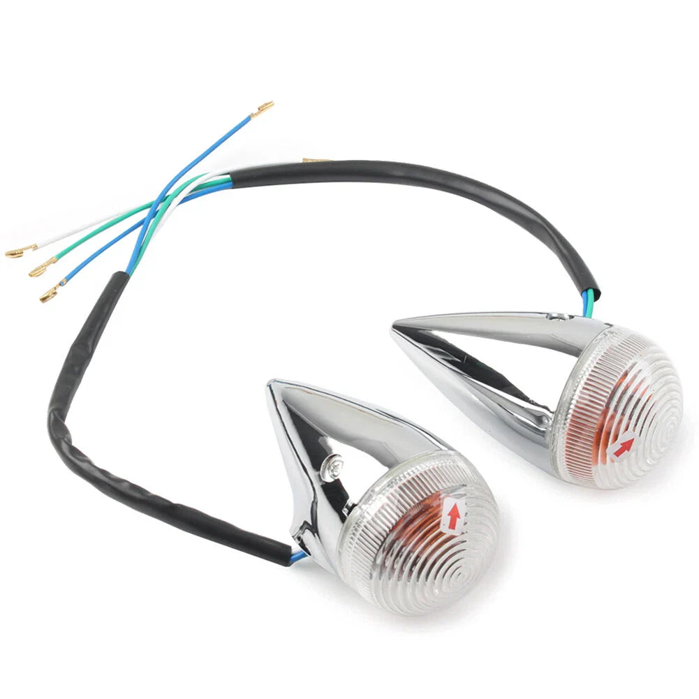 Clear Motorcycle Front Rear Turn Signal Lights for Yamaha XV1900 (2006-2013)