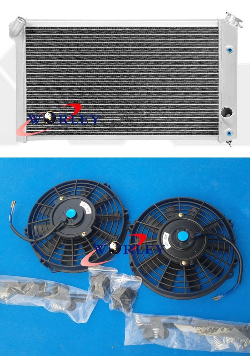 3Row Aluminum Radiator with Fan for Chevy Corvette C3 (1973–1976)