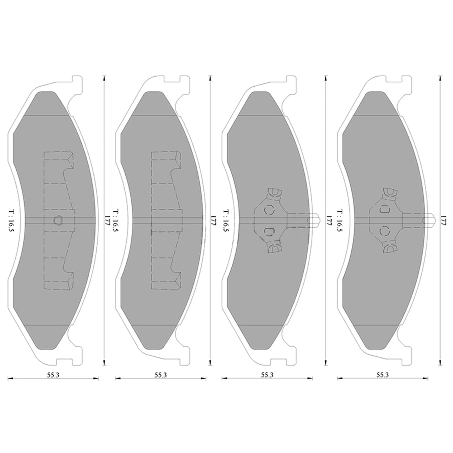 Front Disc Brake Pads for Jeep Grand Cherokee (1996–1999)
