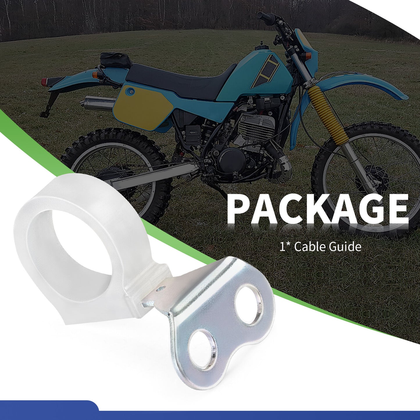 Front Brake Cable Guide for Yamaha YZ80 YZ100 YZ125 YZ250 YZ465 IT200 IT250 (1974–2000)
