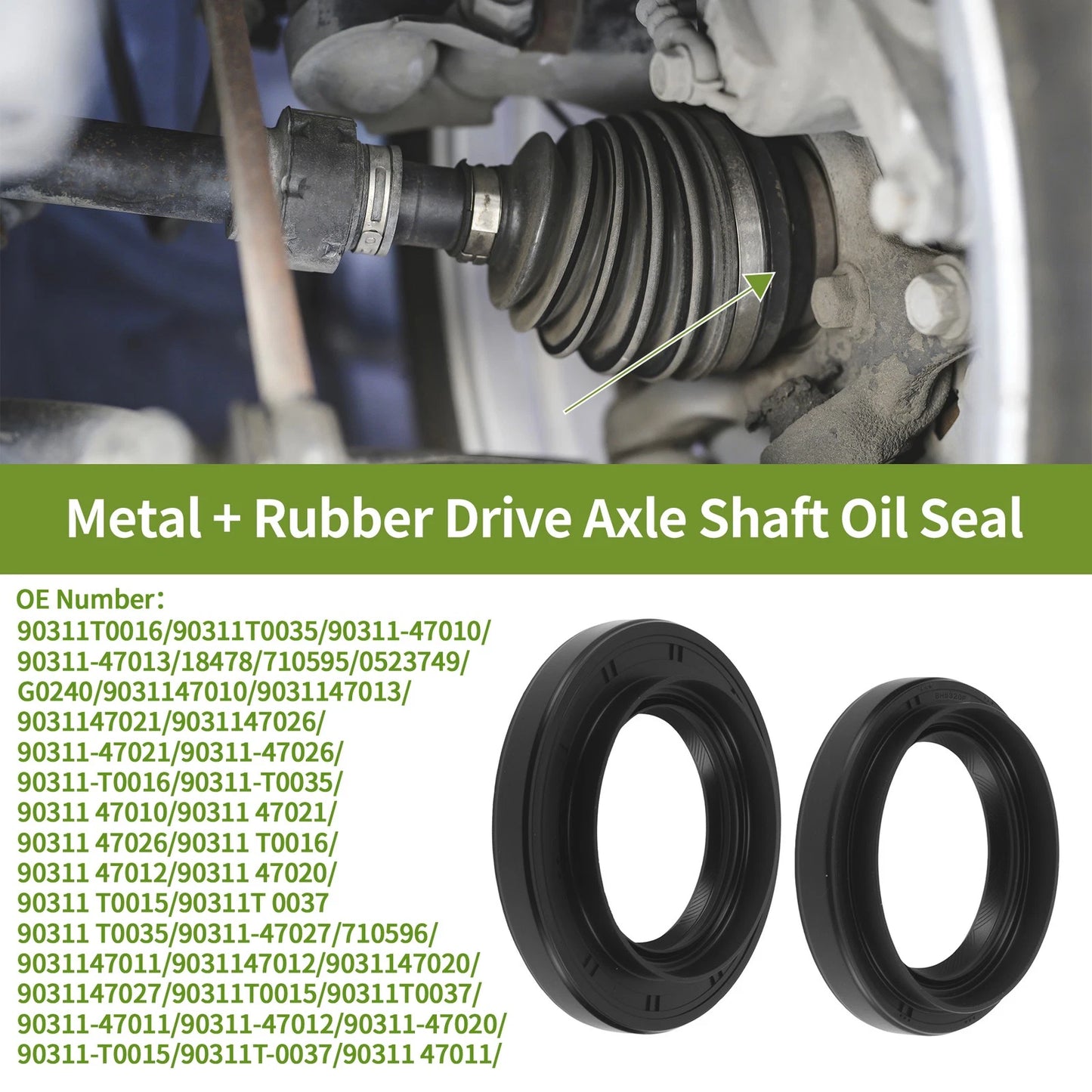 Drive Axle Shaft Oil Seal for Toyota 4Runner (1995–2019) No. 90311-47013