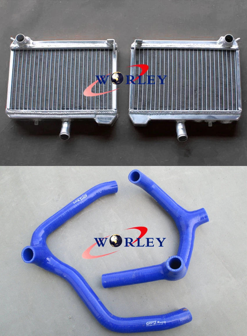 Aluminum Radiator with Blue Hose for Honda Goldwing GL1500 (1988–2000)
