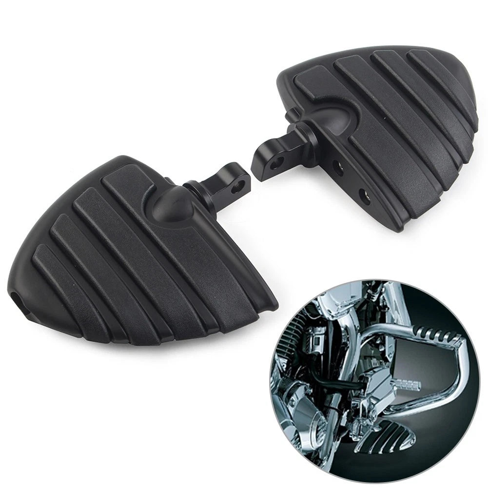 1 1/4" Short Angled Adjustable Highway Foot Peg Mount Kit for Harley (Chrome)
