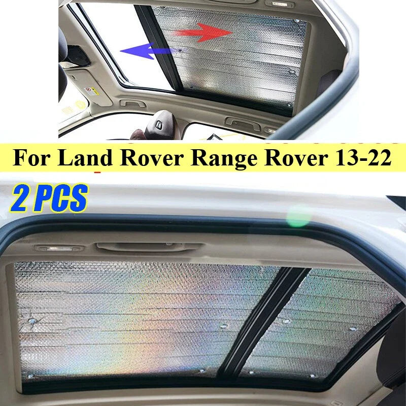 2x Silver Glass Roof Sunroof Window Cover for Land Rover Range Rover (2013–2022)
