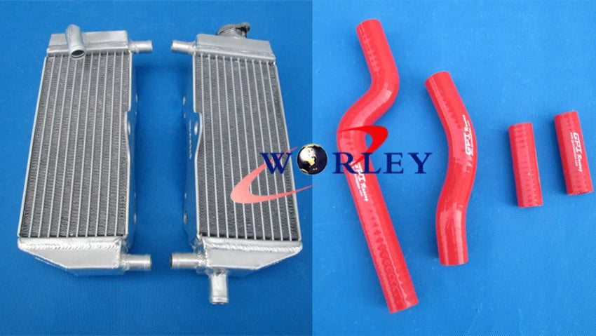 Aluminum Radiator with Red Hose for Yamaha YZ250 (1996–2001)