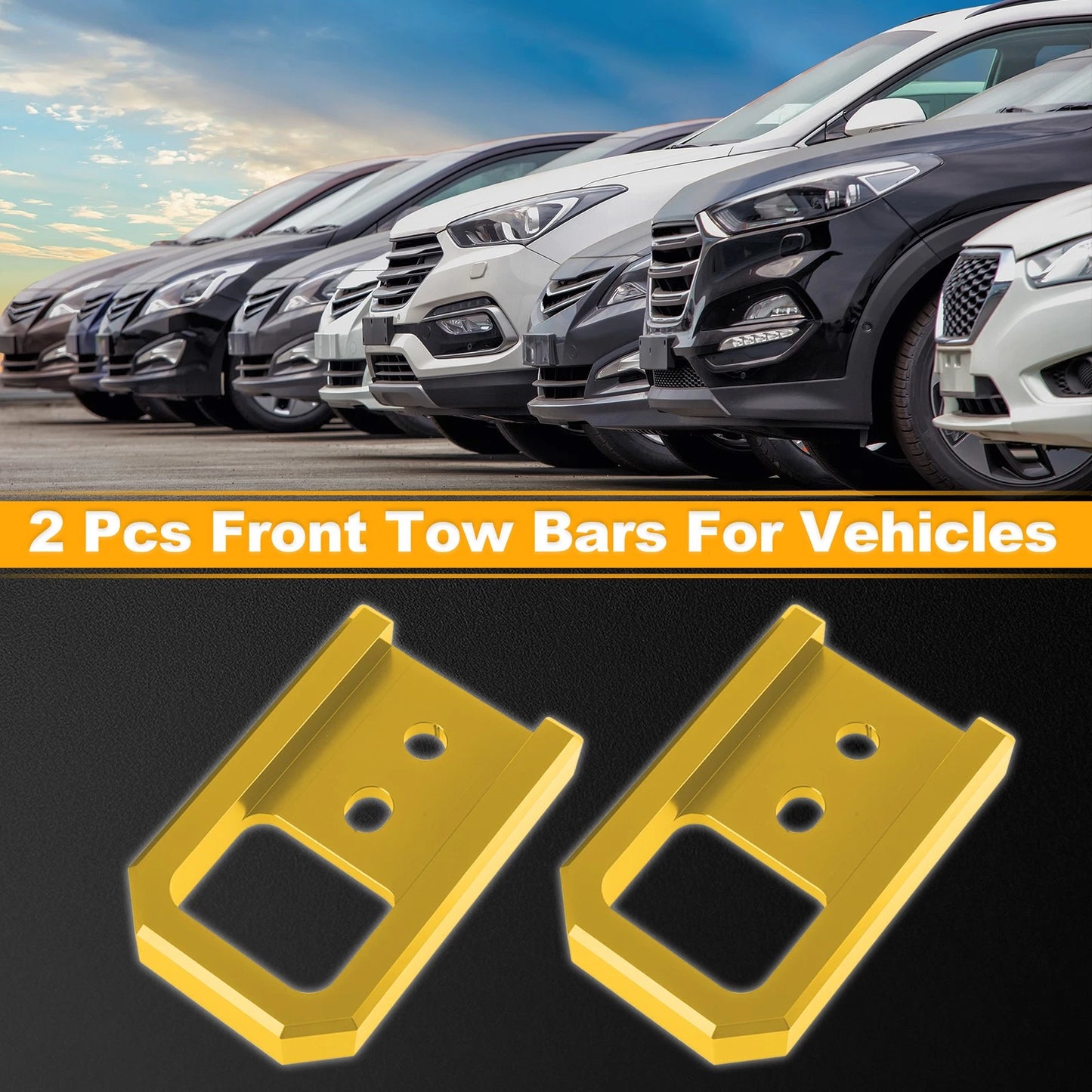 Tow Bars for Toyota Tacoma (2024–2026) - Front Tow Hook, Gold Tone