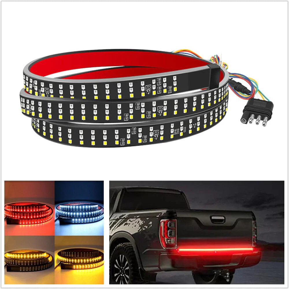 60" Waterproof 3 Row LED Tailgate Light for Car
