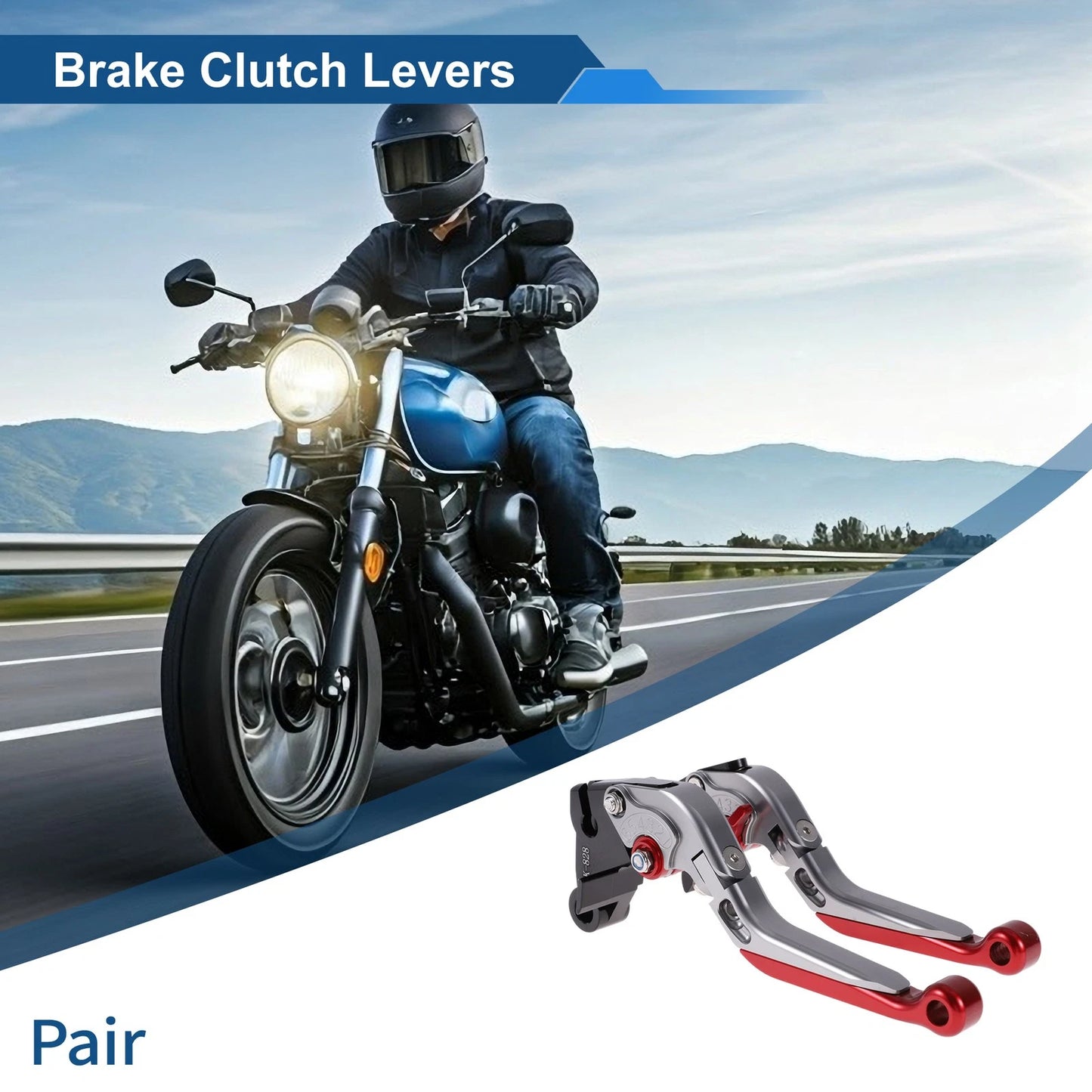 Adjustable Brake Clutch Levers for Kawasaki ZZR600 (2005–2009) Titanium Red