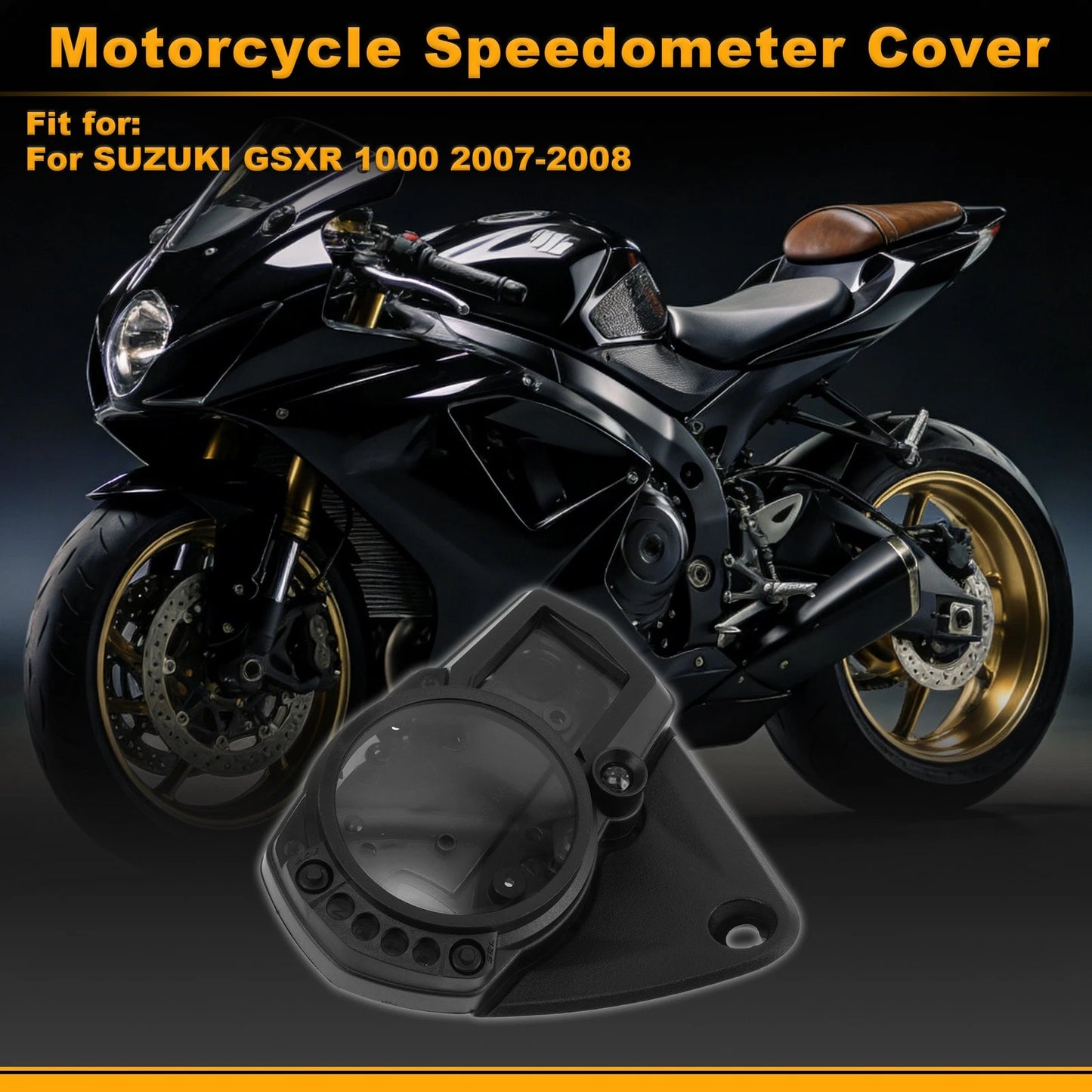 Speedometer Gauge Cover for Suzuki GSXR 1000 (2007–2008) Plastic