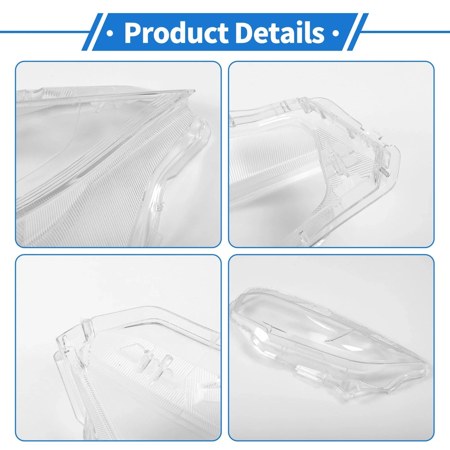 Car Front Left Headlight Lens Cover for Honda Civic (2016-2018)