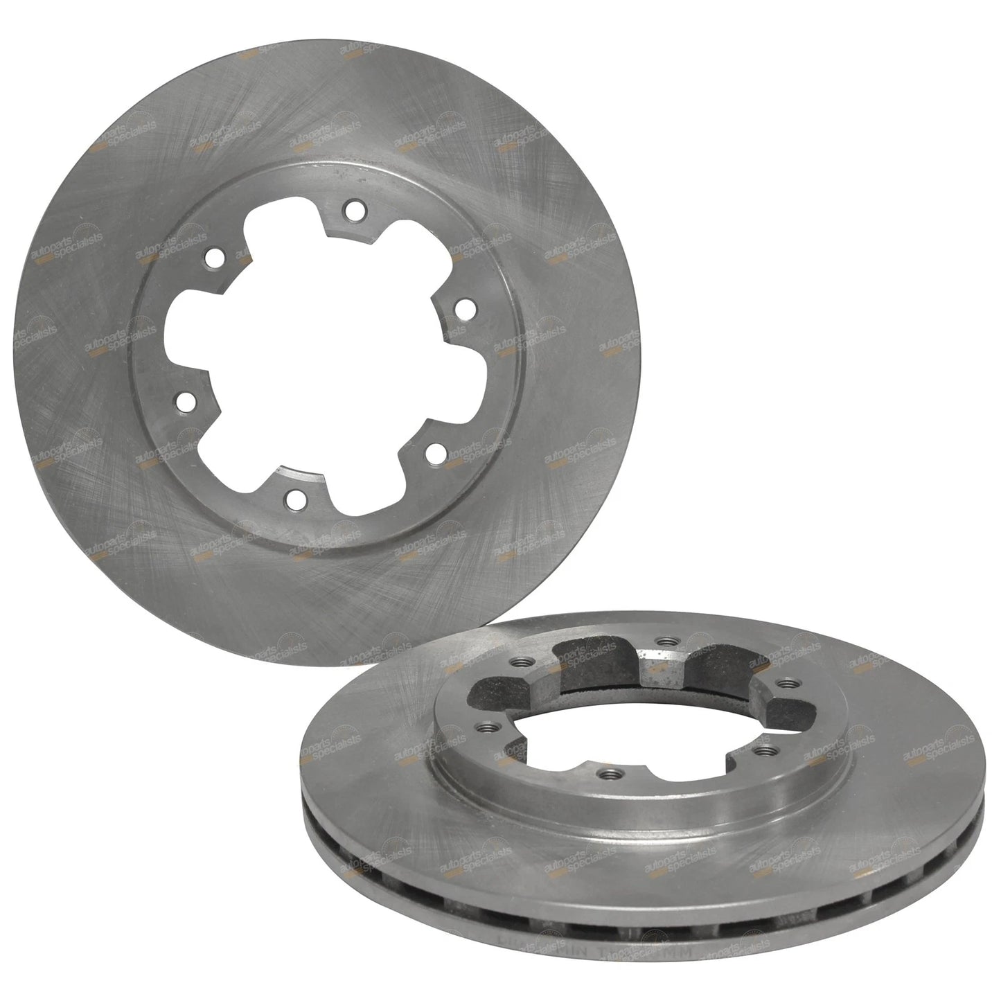 2 Front Disc Brake Rotors for Nissan Navara D21 Pathfinder WD21 (1985–1992)