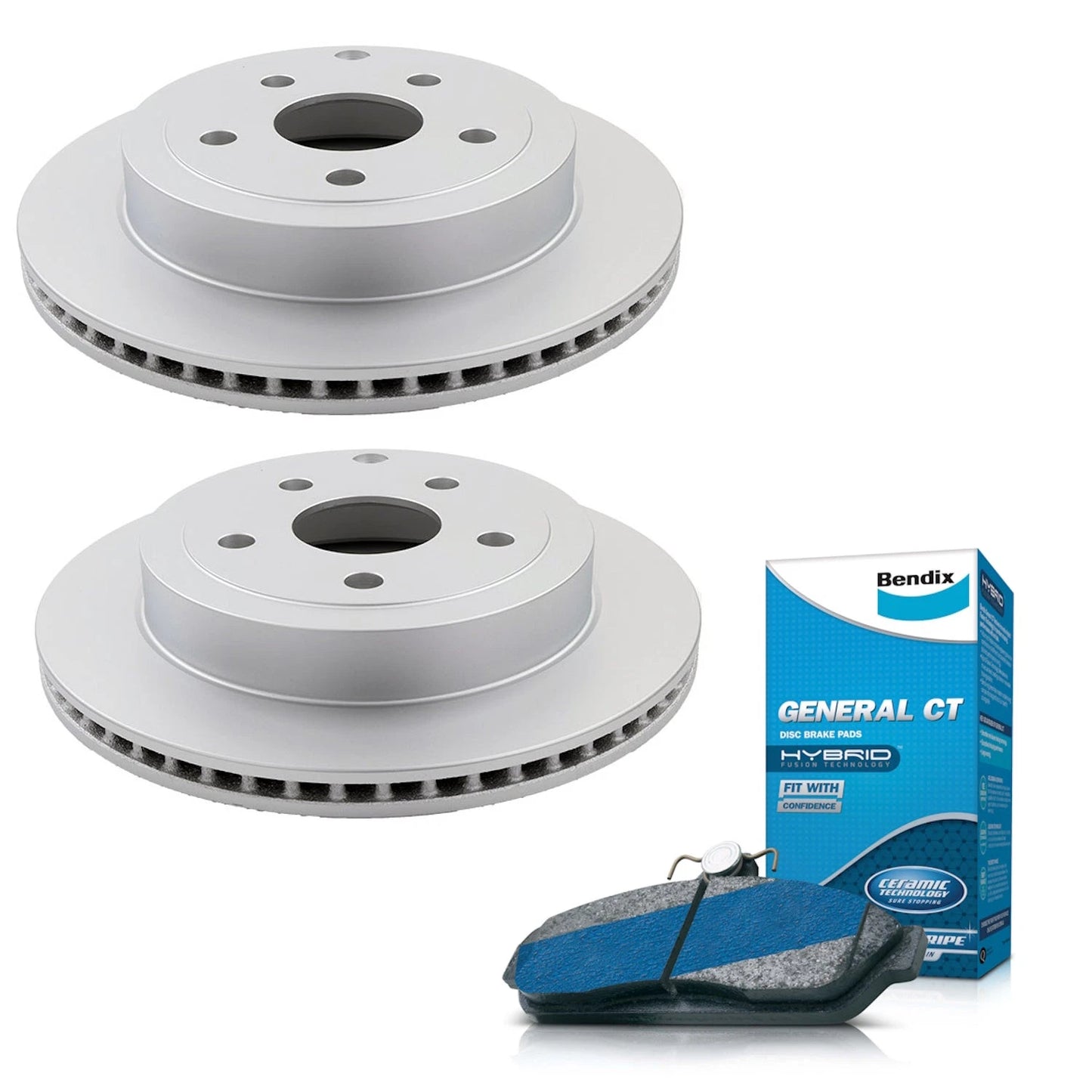 Set of Rear Brake Pads and Rotors for Holden Commodore VE VF V6
