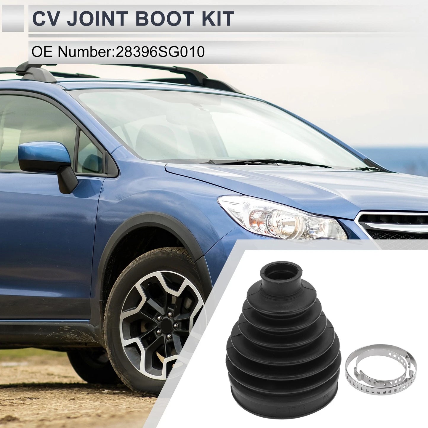 Outer CV Joint Boot Kit with Clamps for Subaru Crosstrek (2017) No.28396SG010