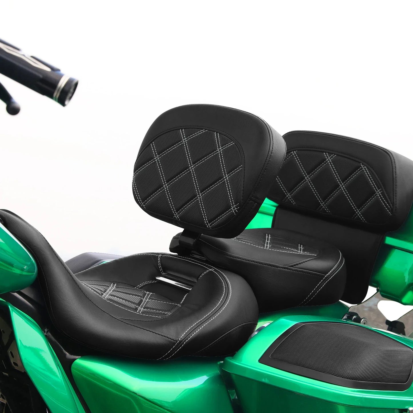 Front Rider Driver Backrest Pad for Harley Touring Road Glide (2009-2023)