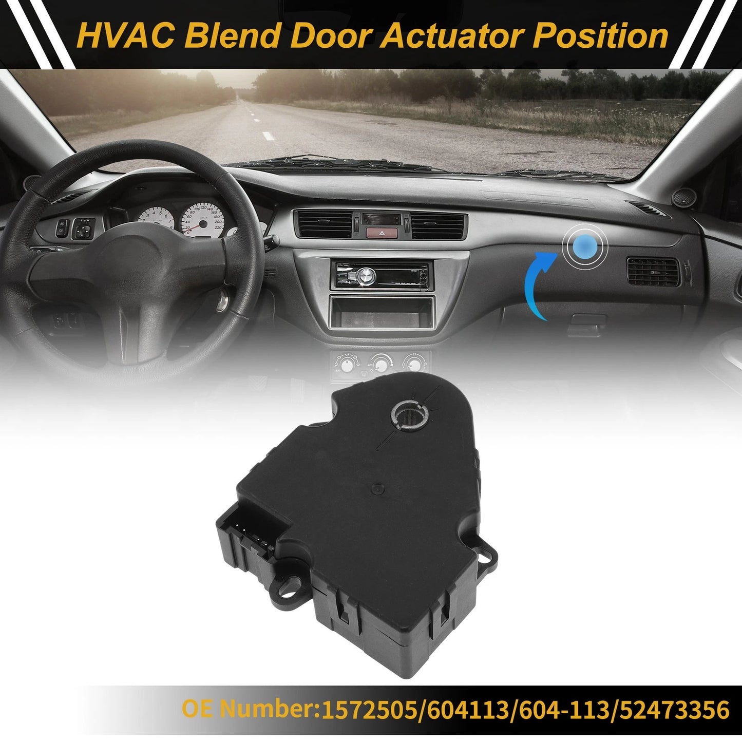 HVAC Heater Blend Door Actuator for Cadillac Escalade (2002) 1572505