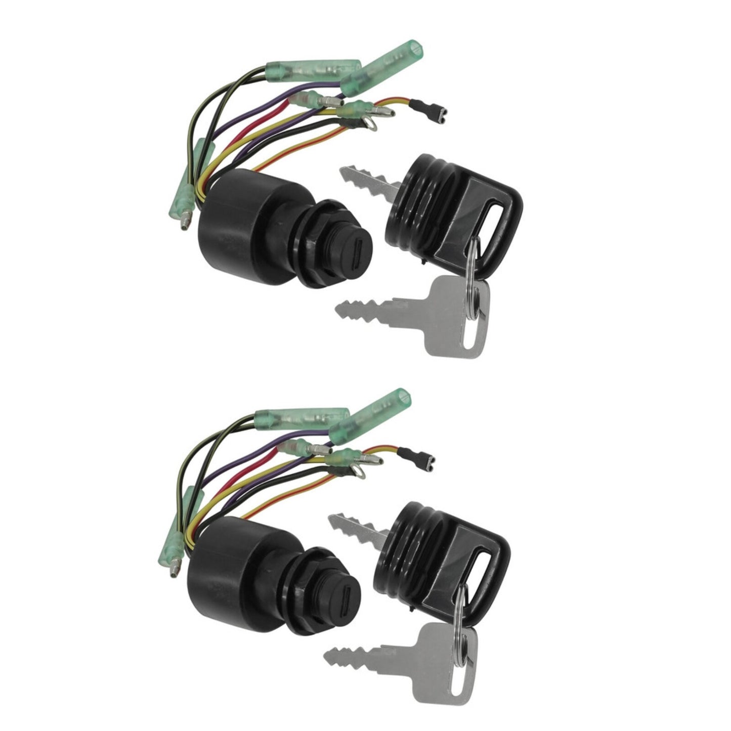 2X Ignition Key Switch for Mercury Outboard Control Box (1987–1999)
