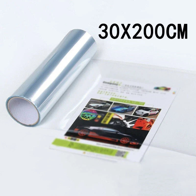 Car Clear Light Protector Film Bumper Hood Paint Protector Vinyl Wrap 200x30 cm