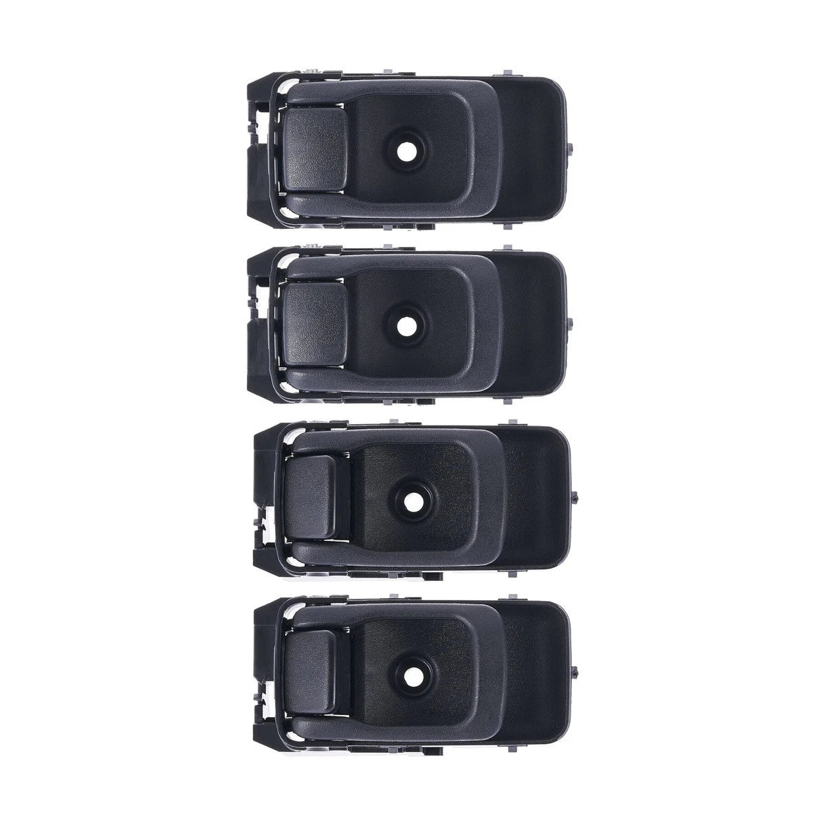 Set of 4 Door Handle Inner for Nissan Navara (1997–2015) Black