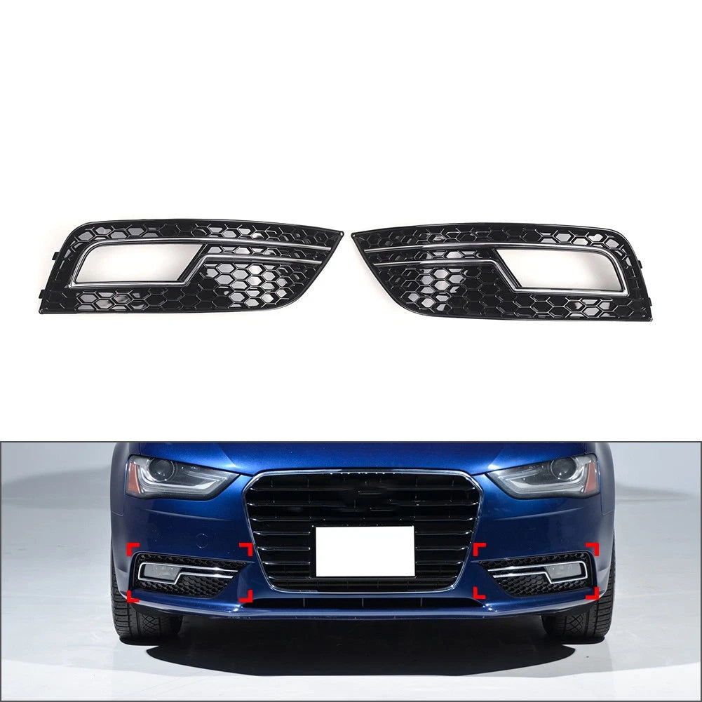 Front Bumper Lower Grille Fog Light Cover for Audi A3 S3 (2013–2017)