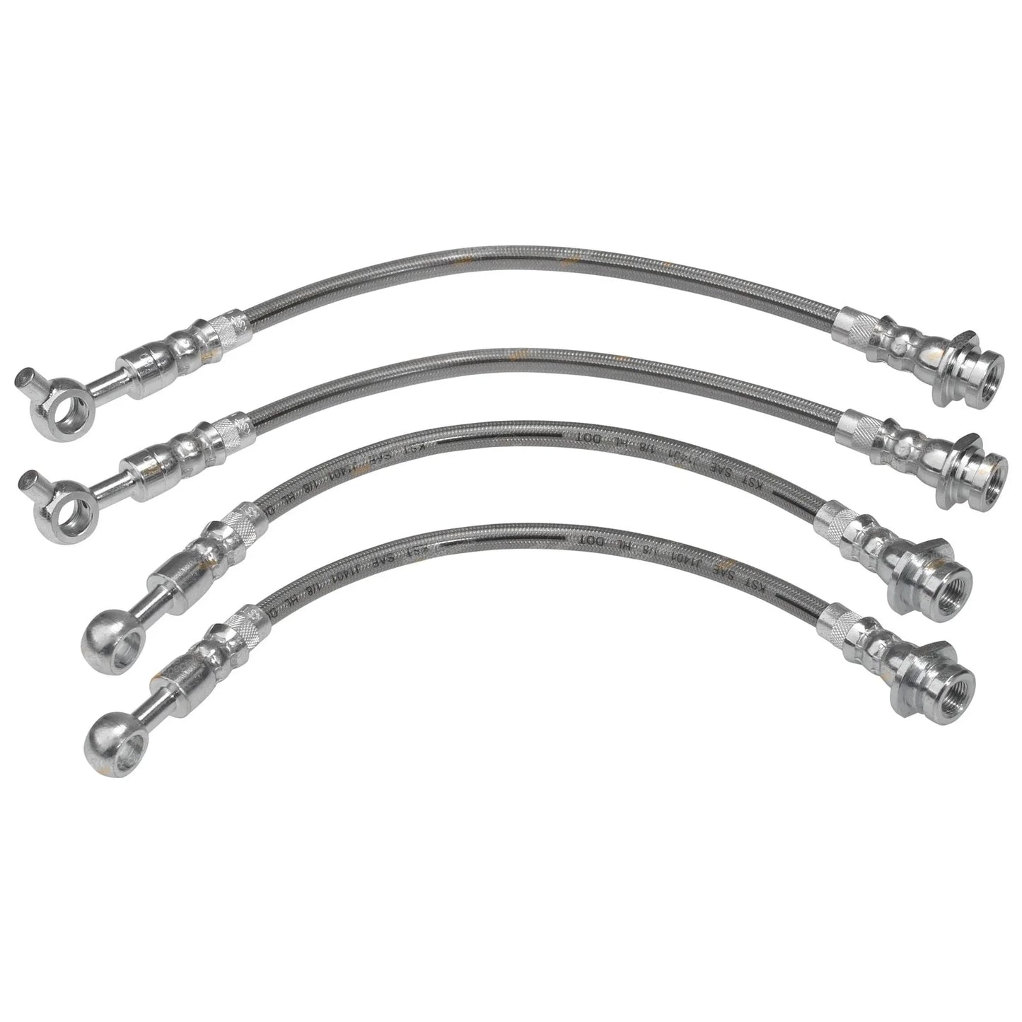 Braided Front & Rear Brake Line Set for Nissan Patrol GQ Y60 (1988 - 1997)