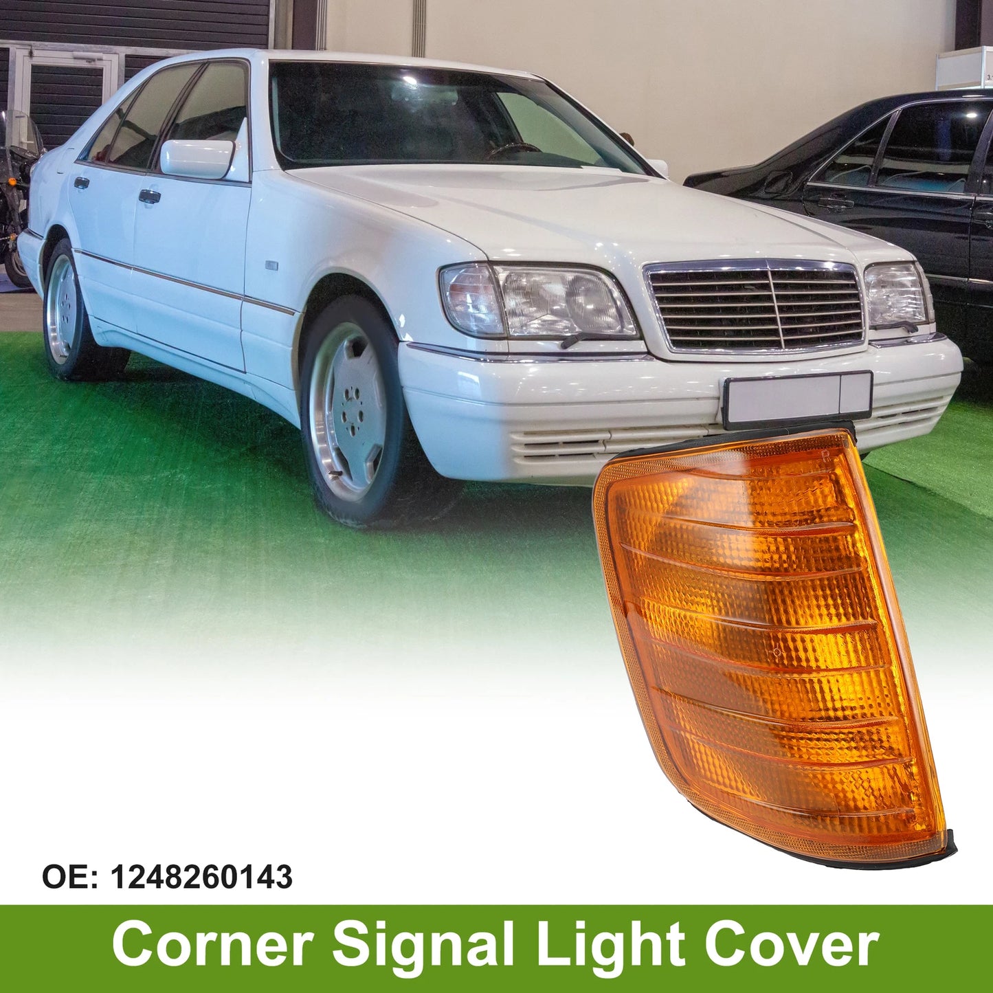1Pc Right Corner Signal Light Cover for Mercedes-Benz (1984–1996) No.1248260143