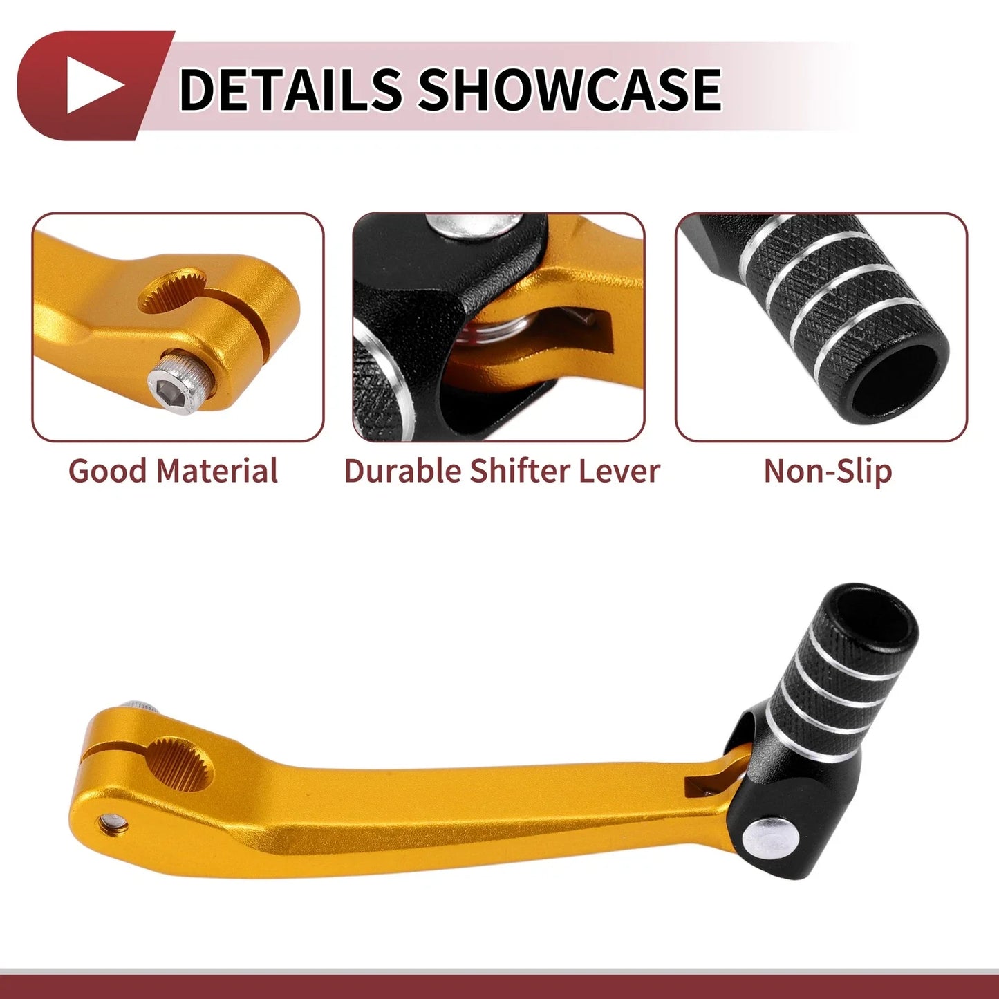 Shifter Lever for Honda CRF150F - Gold & Black (2003-2023)