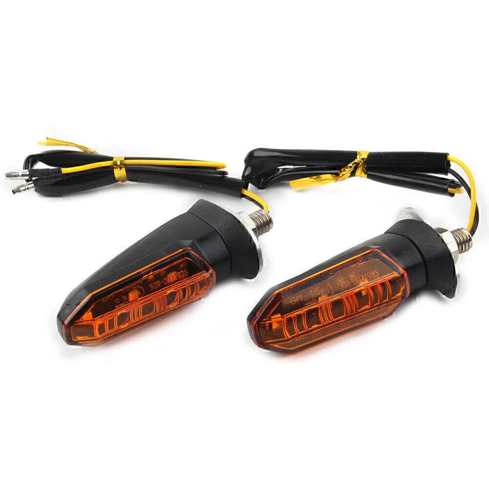 Universal Motorcycle LED Turn Signal Indicator Amber Blinker Lights