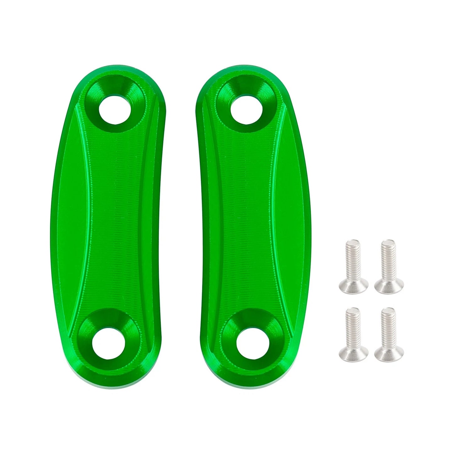 CNC Green Mirror Caps for Kawasaki ZX10R ZX-10R (2011–2015)