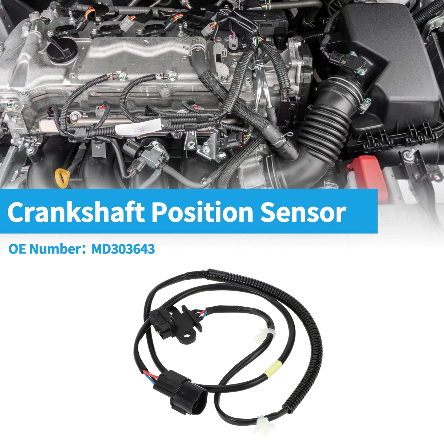 Crankshaft Position Sensor for Mitsubishi Montero SR (1994–1996) MD303643