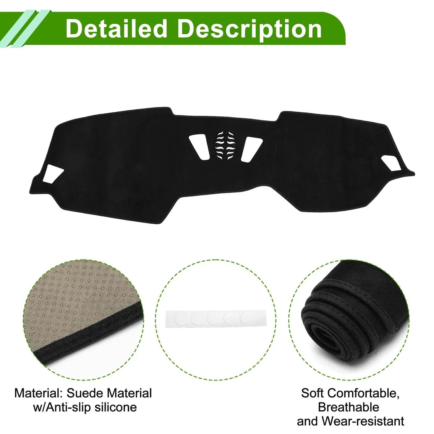 Dashboard Dash Cover Mat for BMW 4 Series (2021-2024) Sun Protector Pad Black