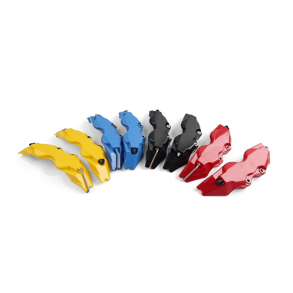 3D Style Medium Auto Disc Brake Caliper Covers for Car - Red