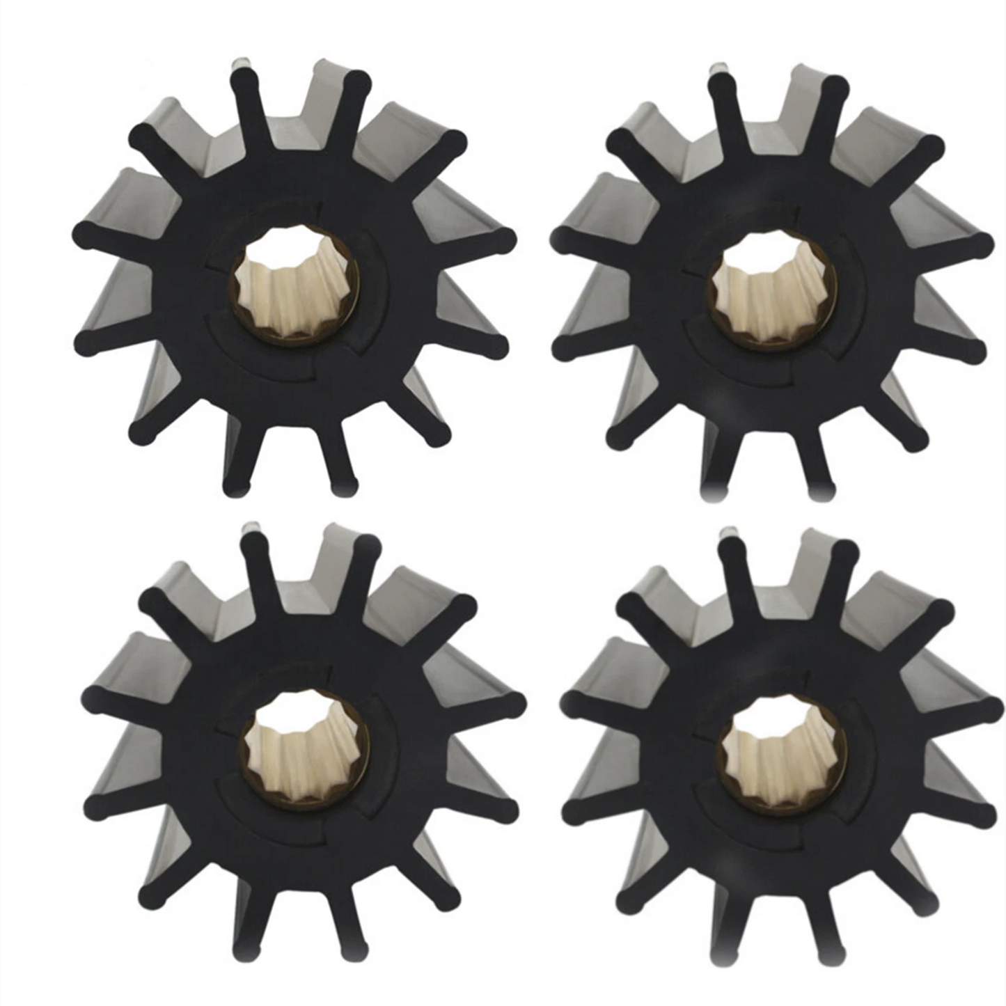 Set of 4 Neoprene Water Pump Impellers for Volvo Penta
