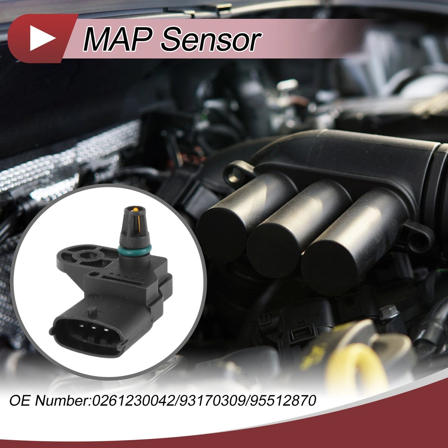 MAP Sensor No.0261230042 for Porsche Panamera (2010–2012)