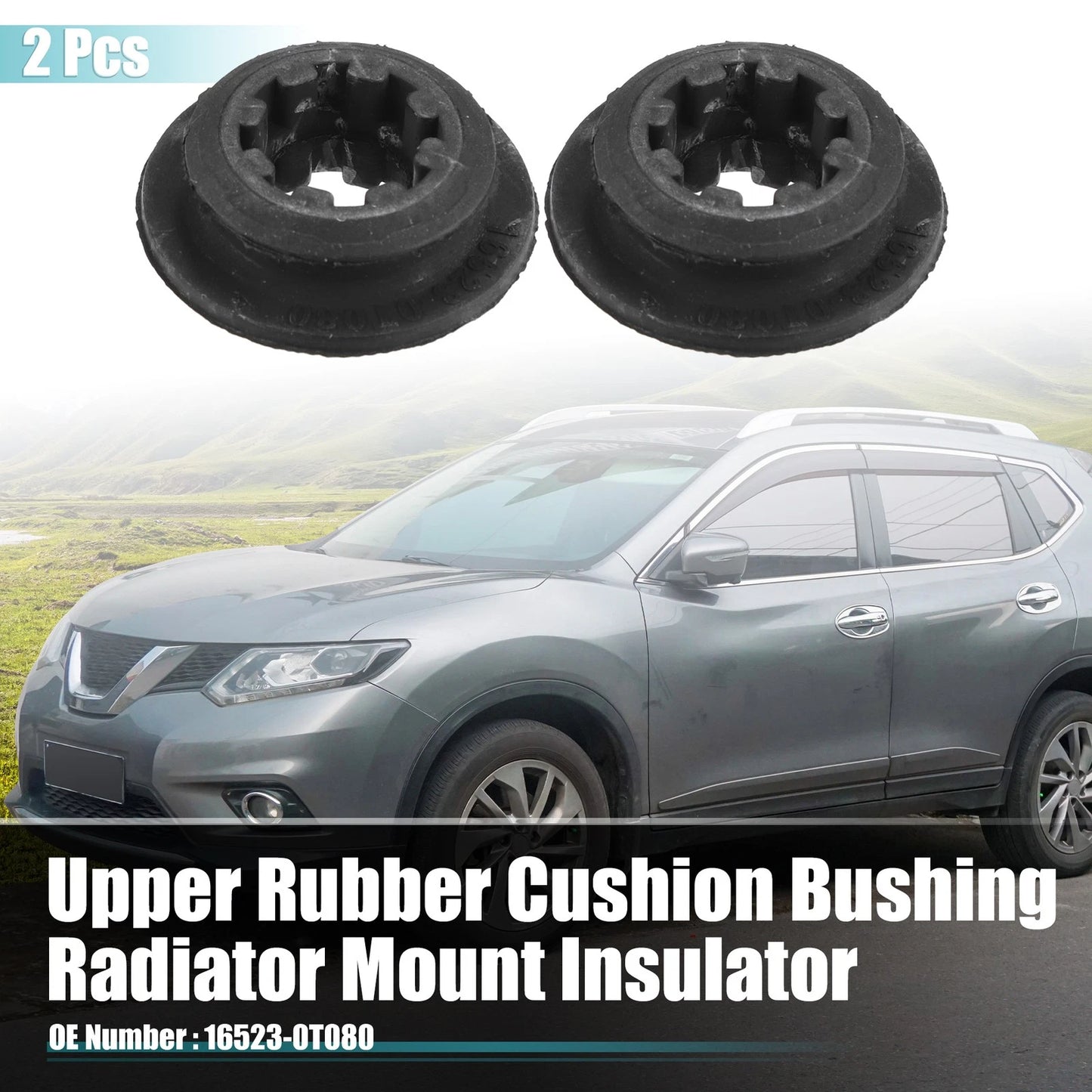 2pcs Radiator Mount Insulator for Toyota Corolla (2010–2019) No. 16523-0T080