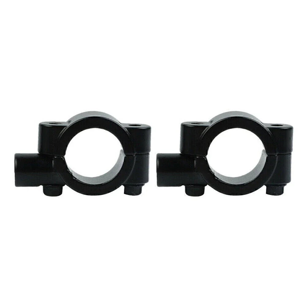 25MM M8 Rearview Handlebar Mirror Mount Holders for Motorcycle Black