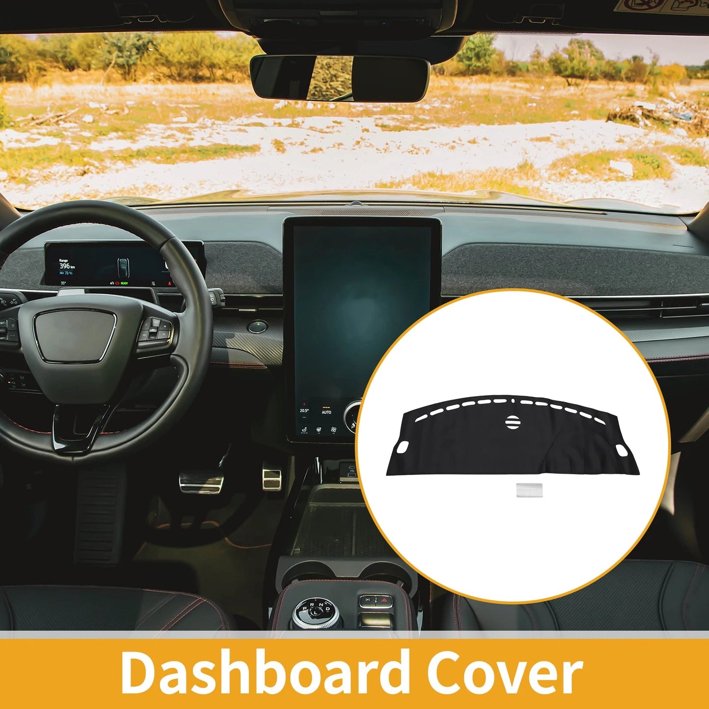 Dashboard Cover for Jaguar XF (2009–2015) Black Anti-Slip