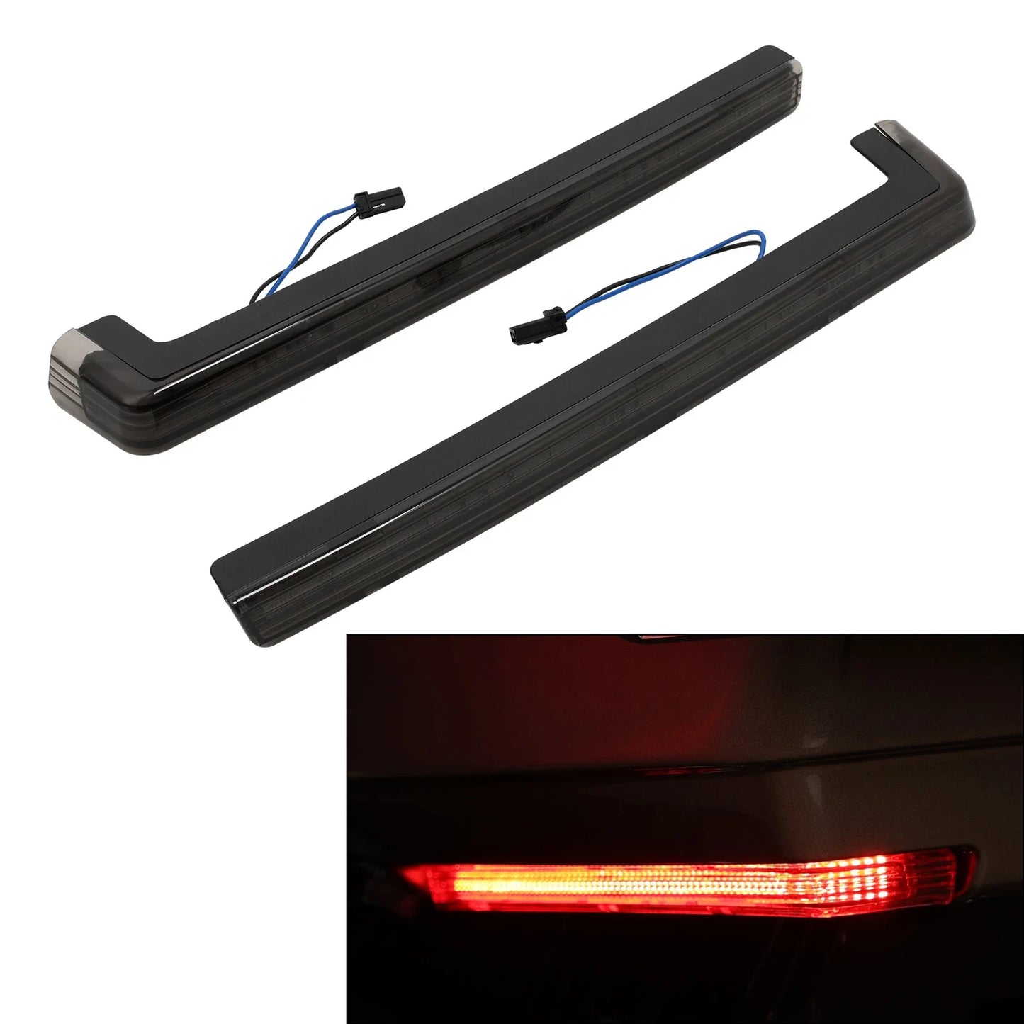 Smoke Accent Side Marker LED Lights for Harley Touring Trunk (2006-2024)