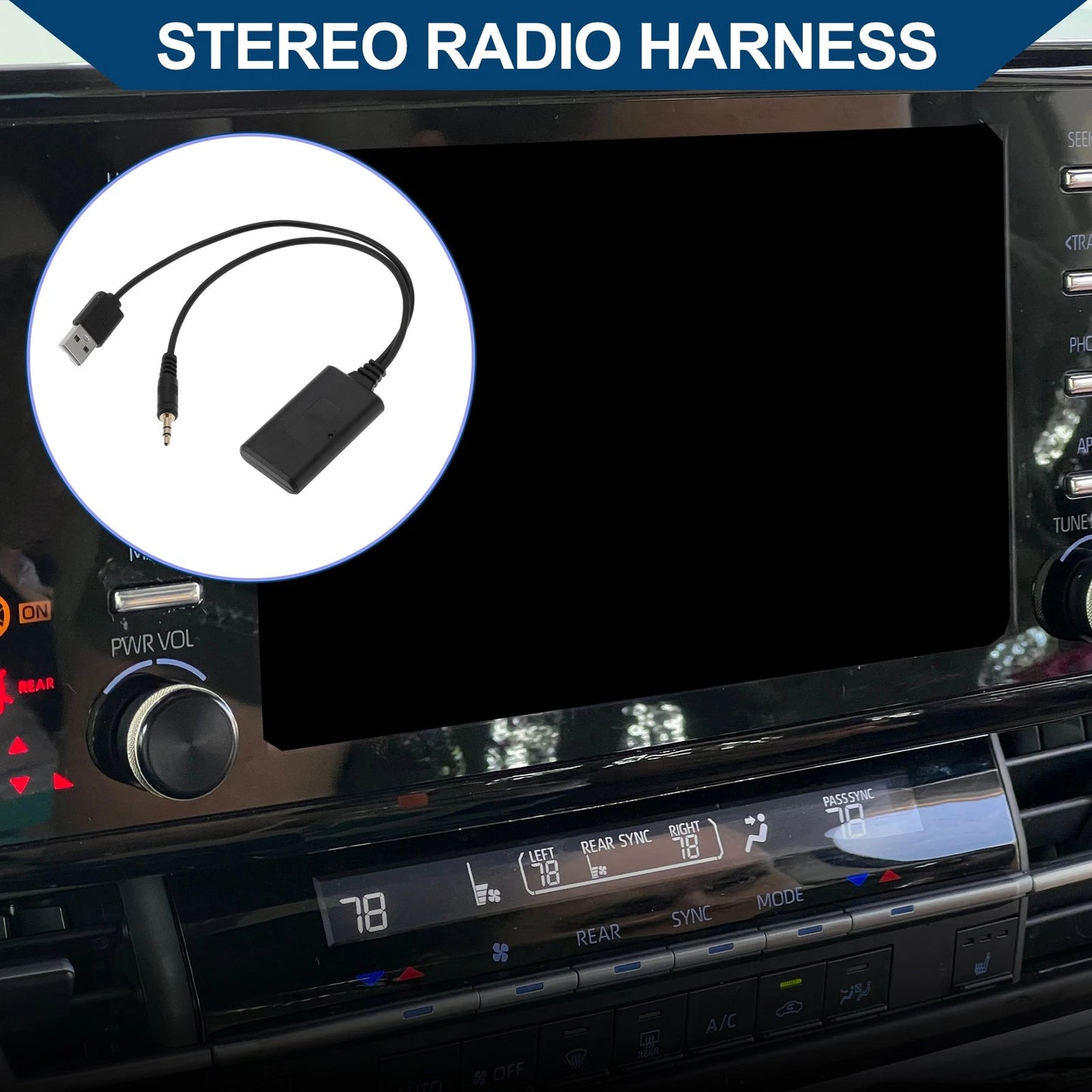 Bluetooth AUX Adapter Stereo Radio Harness for BMW