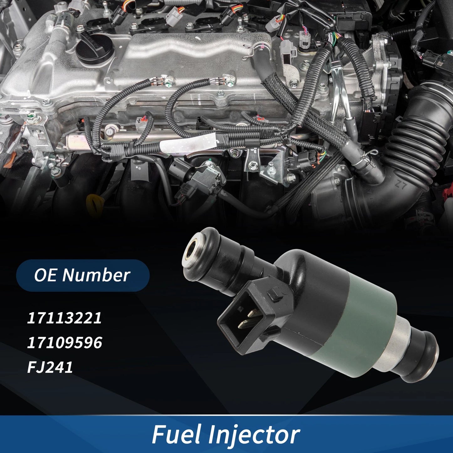 1 Pc Fuel Injector No.17113221 for Chevrolet C2500 C3500 K2500 K3500 (1990–1999)
